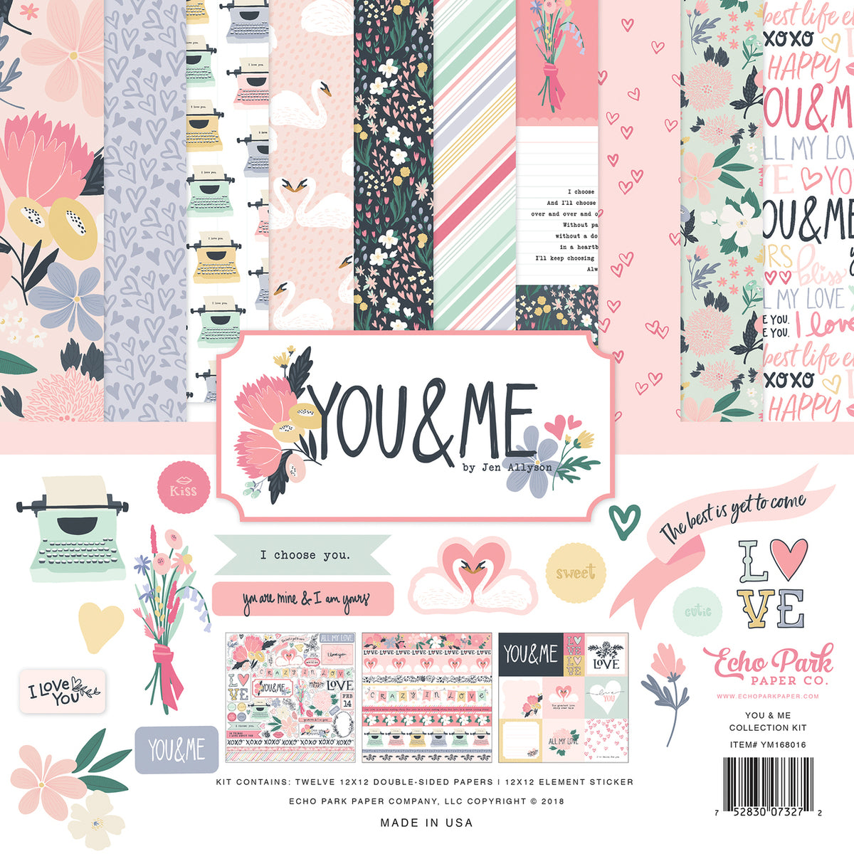 YOU & ME 12x12 Collection Kit from Echo Park Paper Co.