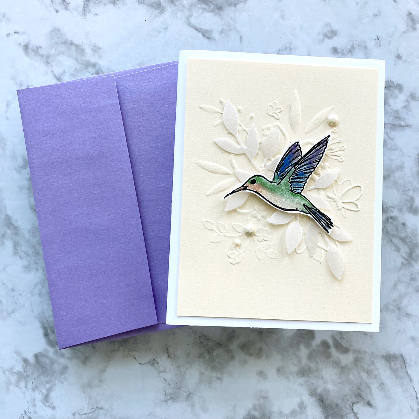 handmade card featuring Bazzill Mono in Butter Cream