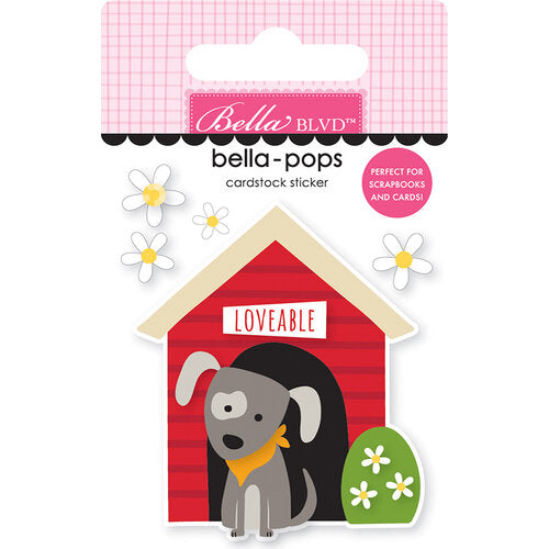 DOG HOUSE Bella-Pops - 3D Sticker - Bella Blvd