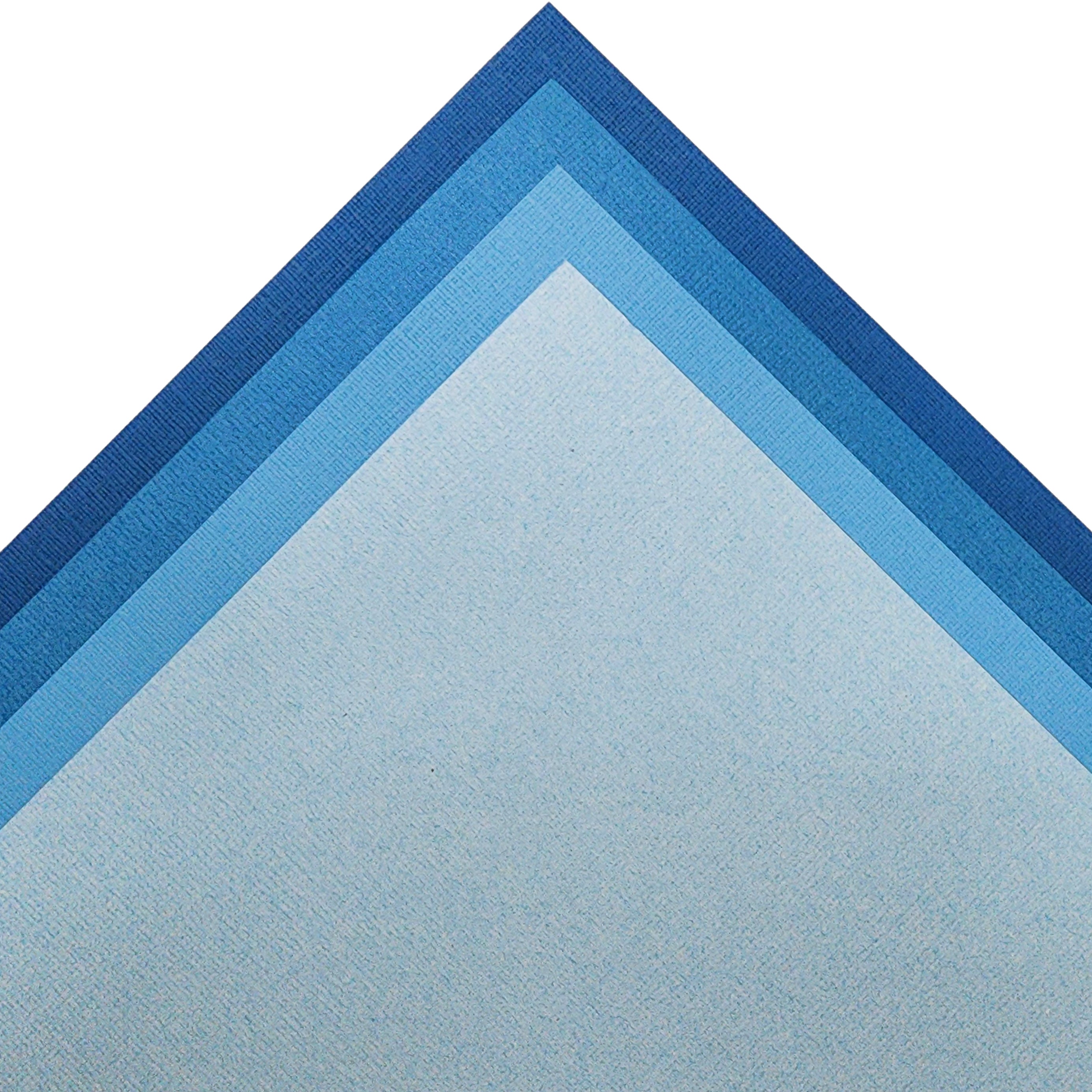 BRIGHT BLUE MONO CARDSTOCK VARIETY PACK 12 Sheets BAZZILL 12x12 Ca