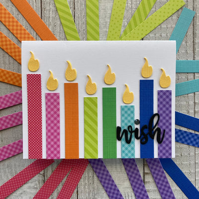 handmade birthday card featuring doodlebug cardstock