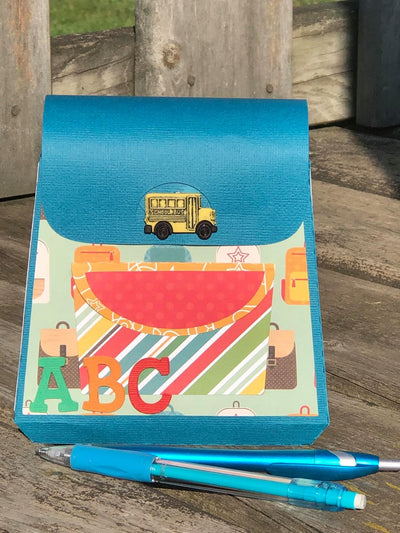 paper backpack made with Echo Park Collection Kit
