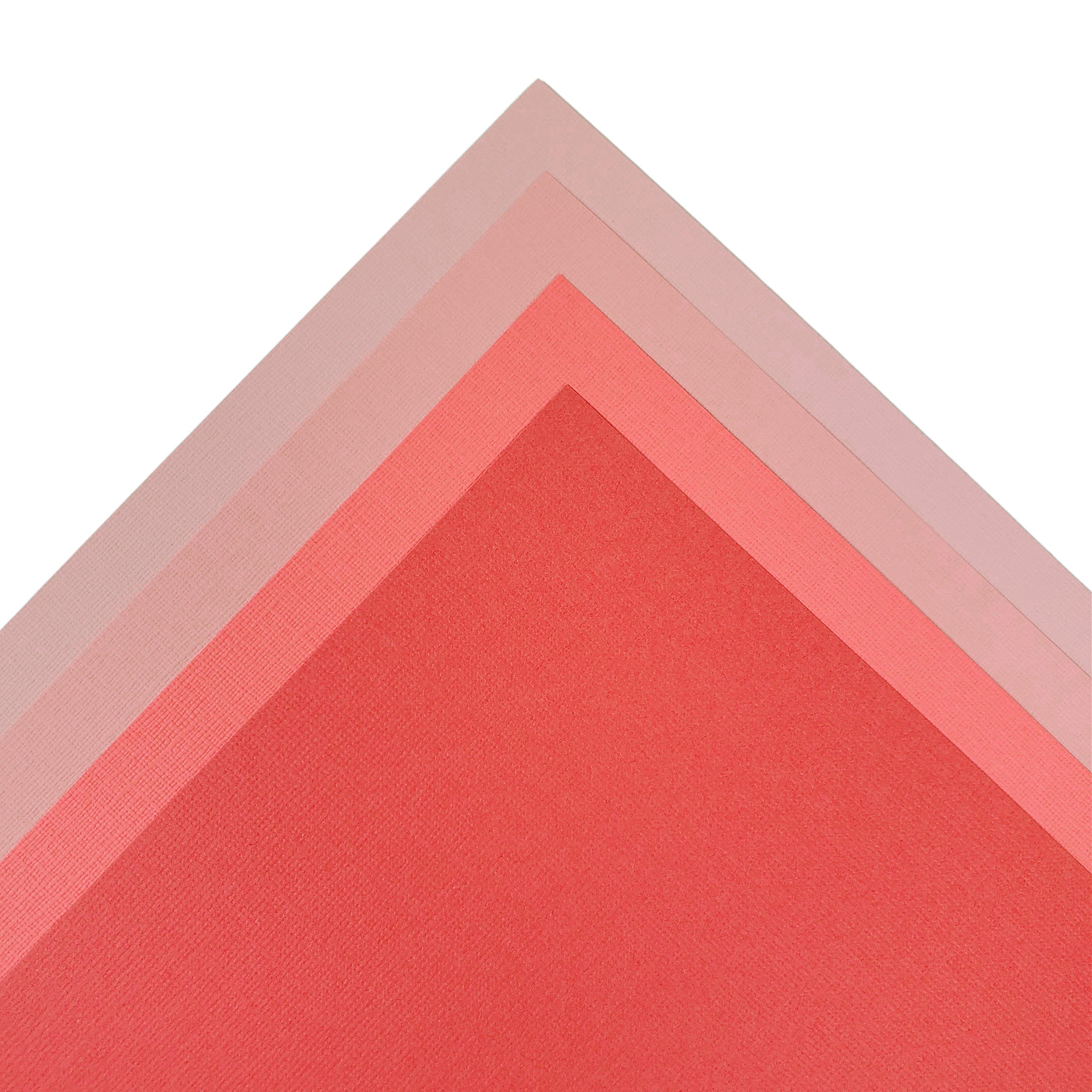 The Coral monochromatic assortment includes three (3) each of four (4) shades of coral peach colors of Bazzill textured cardstock.