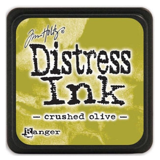 CRUSHED OLIVE Tim Holtz Mini Distress Ink Pad - Ranger