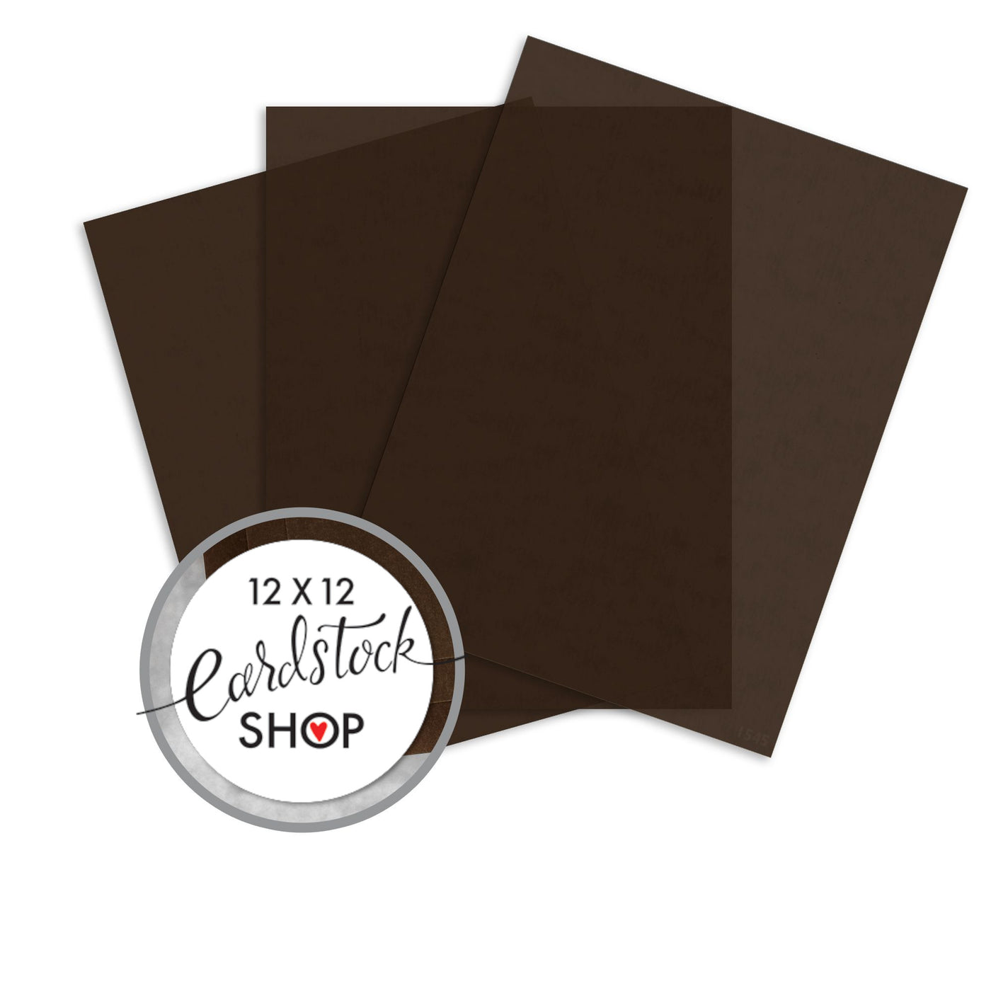 CHOCOLATE translucent vellum sheets - 8.5x11 - by Curious Translucents
