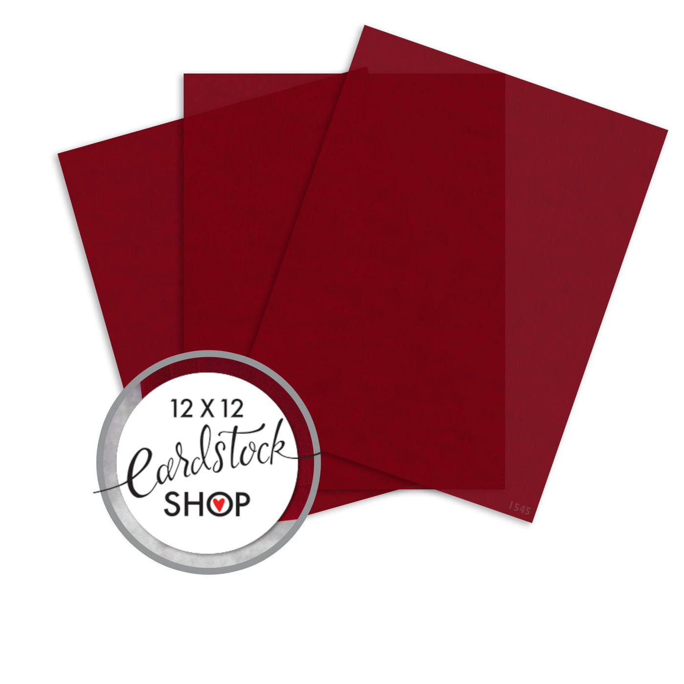 RED LACQUER translucent vellum - 8.5x11 sheets - by Curious Translucents