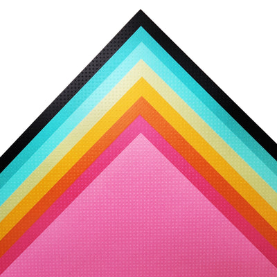 bright summery shades of Bazzill Dotted Swiss cardstock