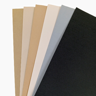 Earthtones assortment includes two (2) of six (6) neutral earth tone colors of Bazzill textured cardstock.