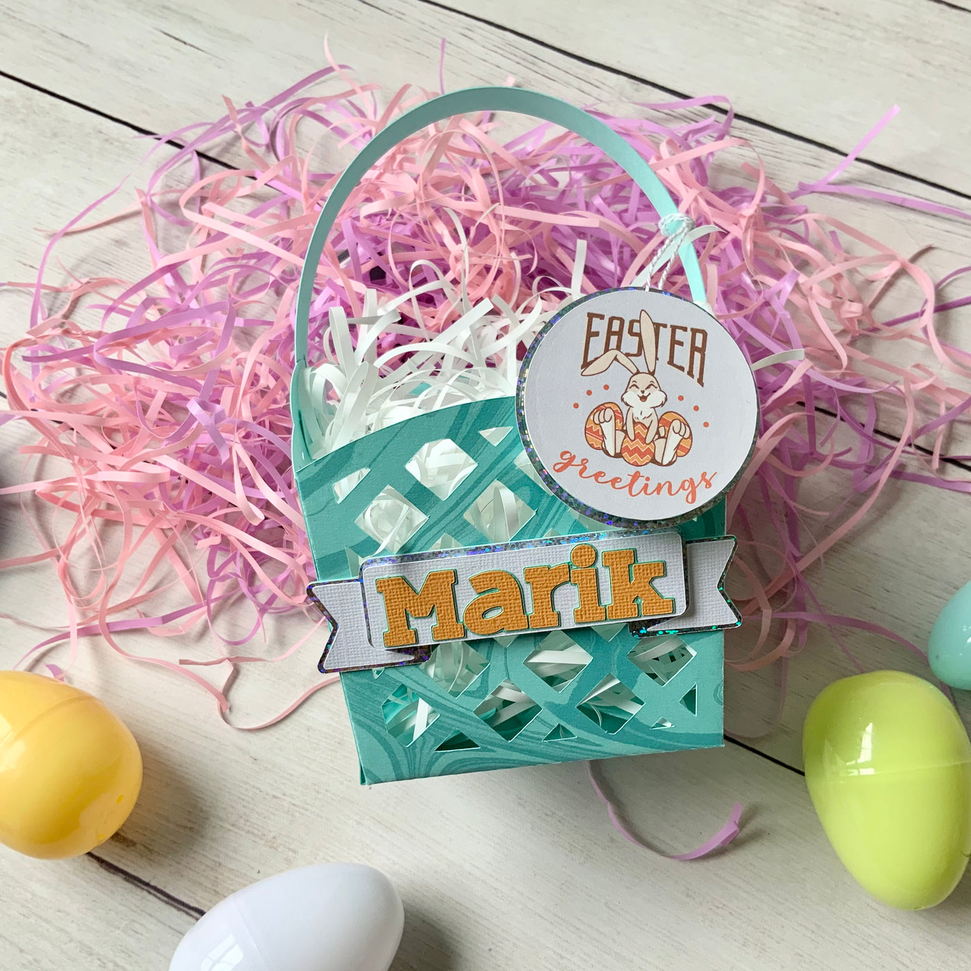 ROBIN'S EGG Marble - 12x12 Cardstock - Bazzill Trends