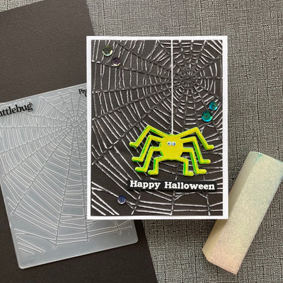 Handmade Halloween Card featuring sandable cardstock