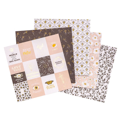 HONEY BLOSSOMS Premium Stack - 12x12 Paper Pack - 36 Sheets - DCWV