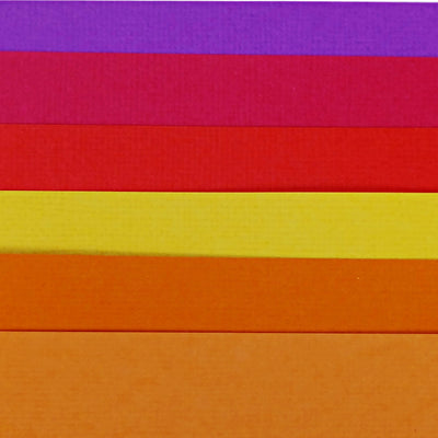 Hot Summer variety includes two (2) each of six (6) fun, and bright colors of American Crafts textured cardstock.