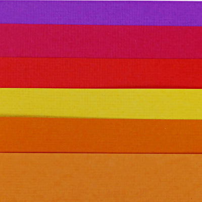 Hot Summer variety includes two (2) each of six (6) fun, and bright colors of American Crafts textured cardstock.