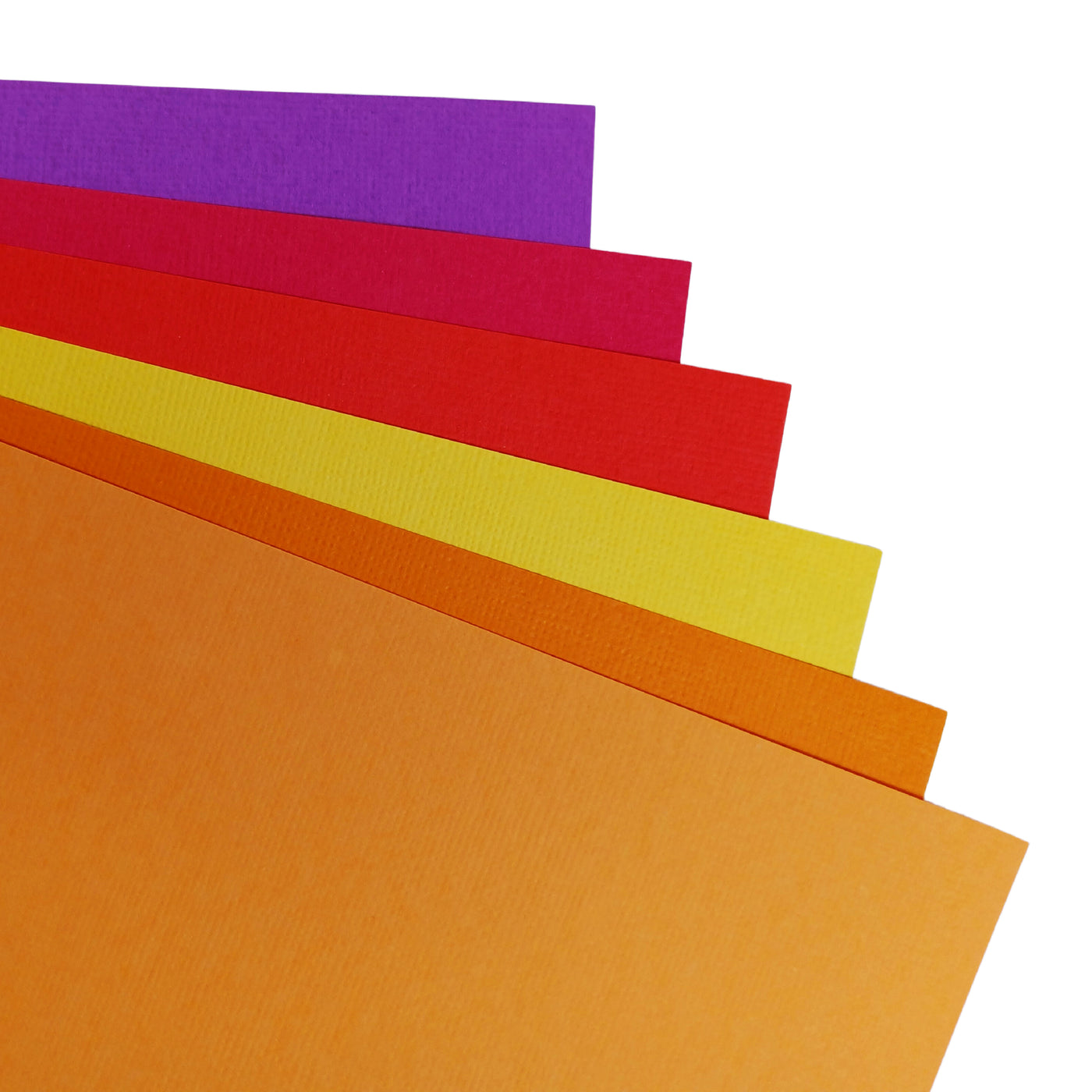 Hot Summer variety includes two (2) each of six (6) fun, and bright colors of American Crafts textured cardstock.