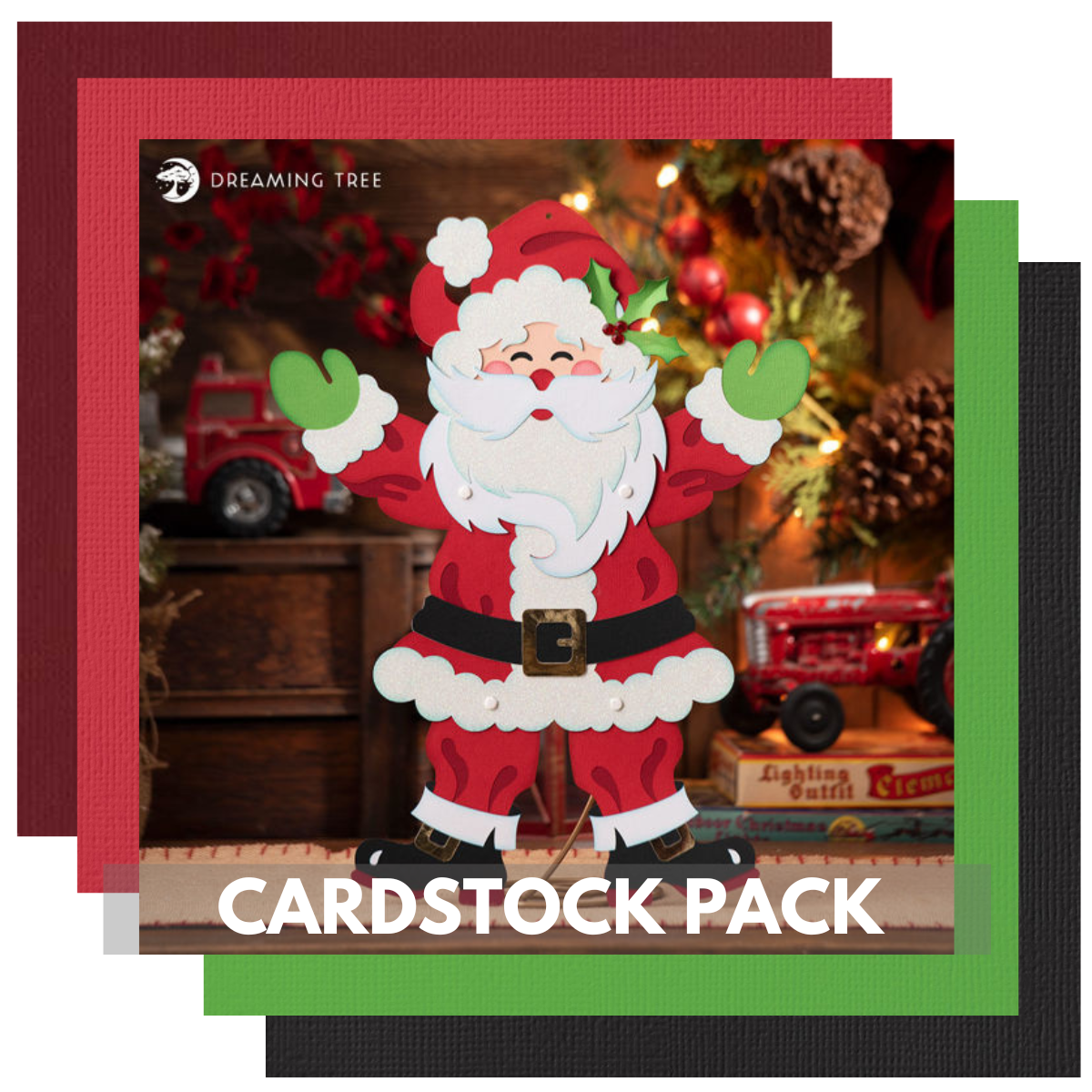 Jolly Jointed Santa Cardstock Kit for Dreaming Tree