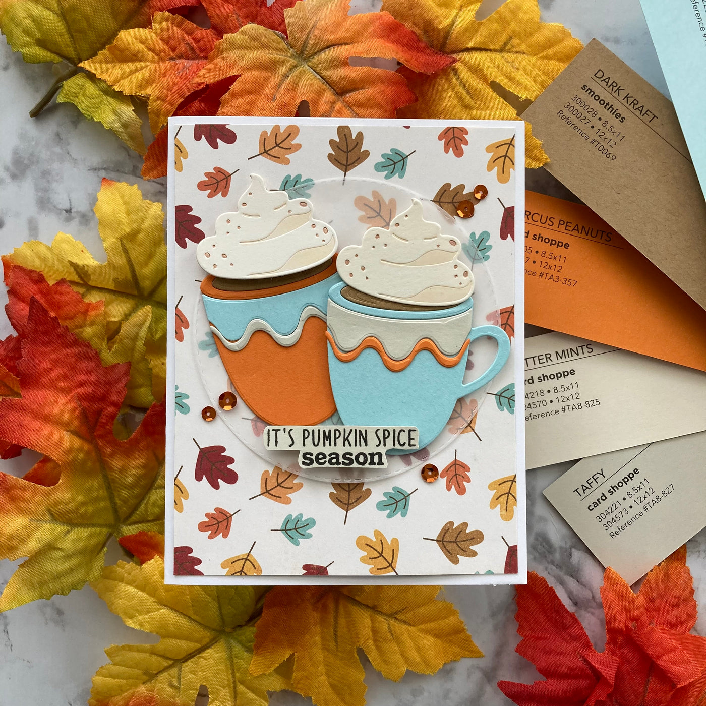 Handmade fall card featuring Autumn Bouquet by American Crafts