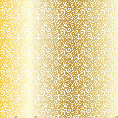Gold Foil Lattice on White Cardstock
