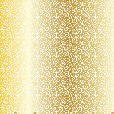 Gold Foil Lattice on White Cardstock