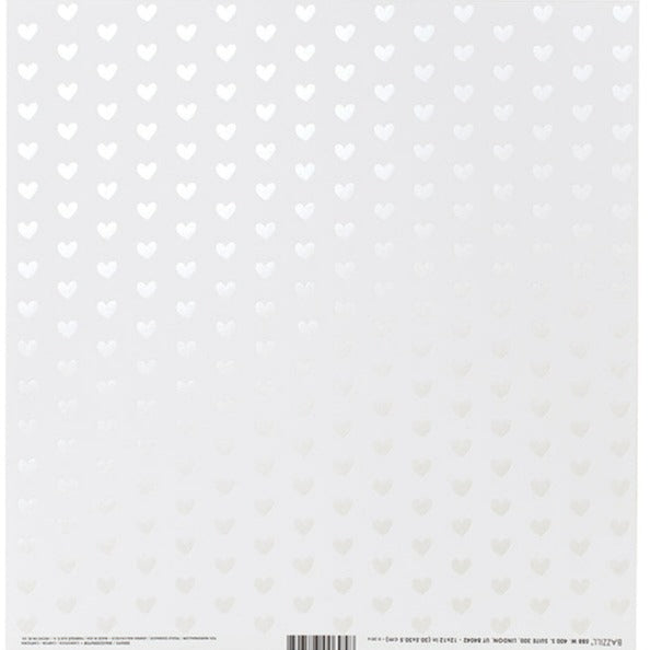 Foil Hearts on Bazzill Card Shoppe cardstock