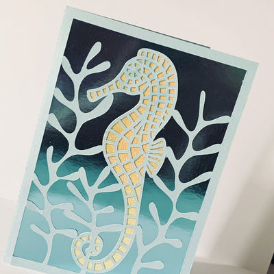 handmade card featuring Bazzill Starmist
