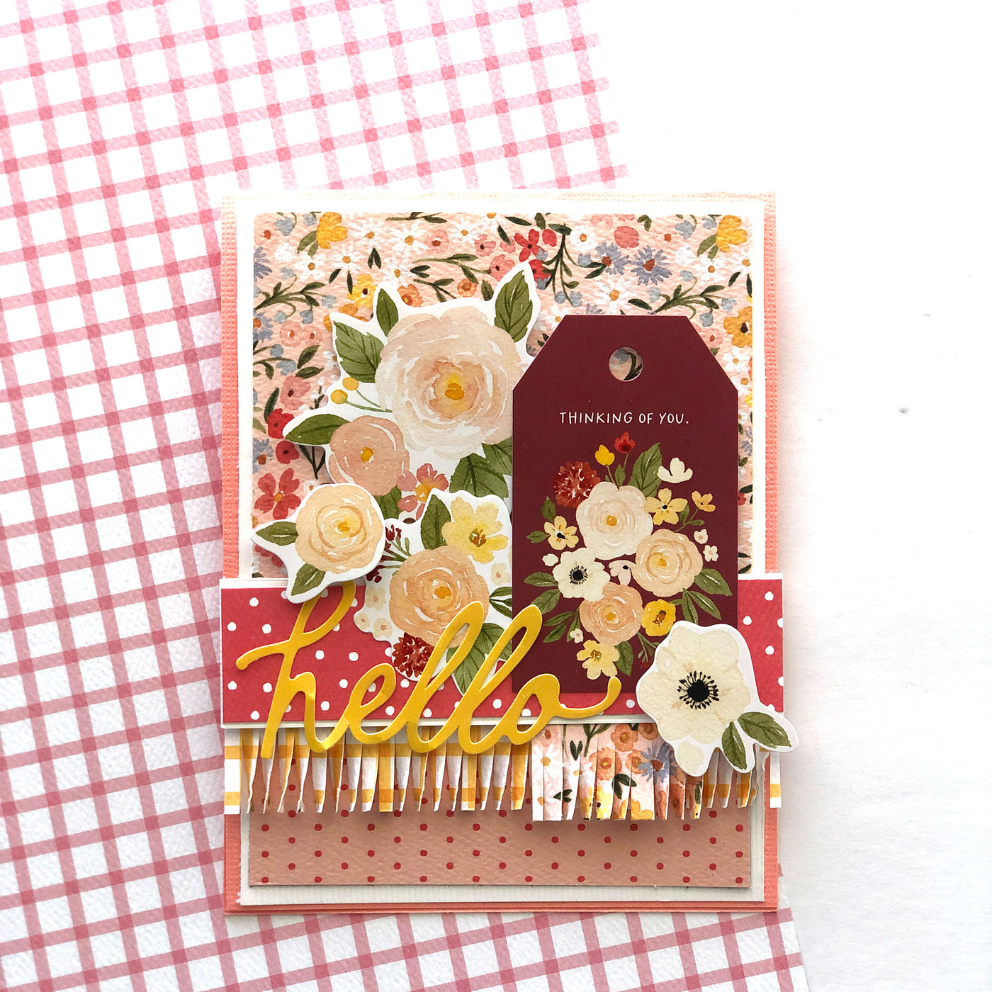 handmade card featuring Flora No 5 from Echo Park