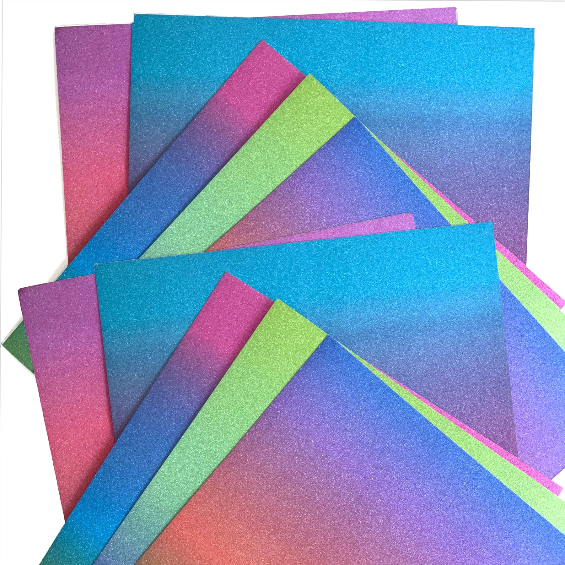 Multicolor Pack Multi-Colored Glitter Cardstock | Rainbow Glitter Paper – The 12x12 ...