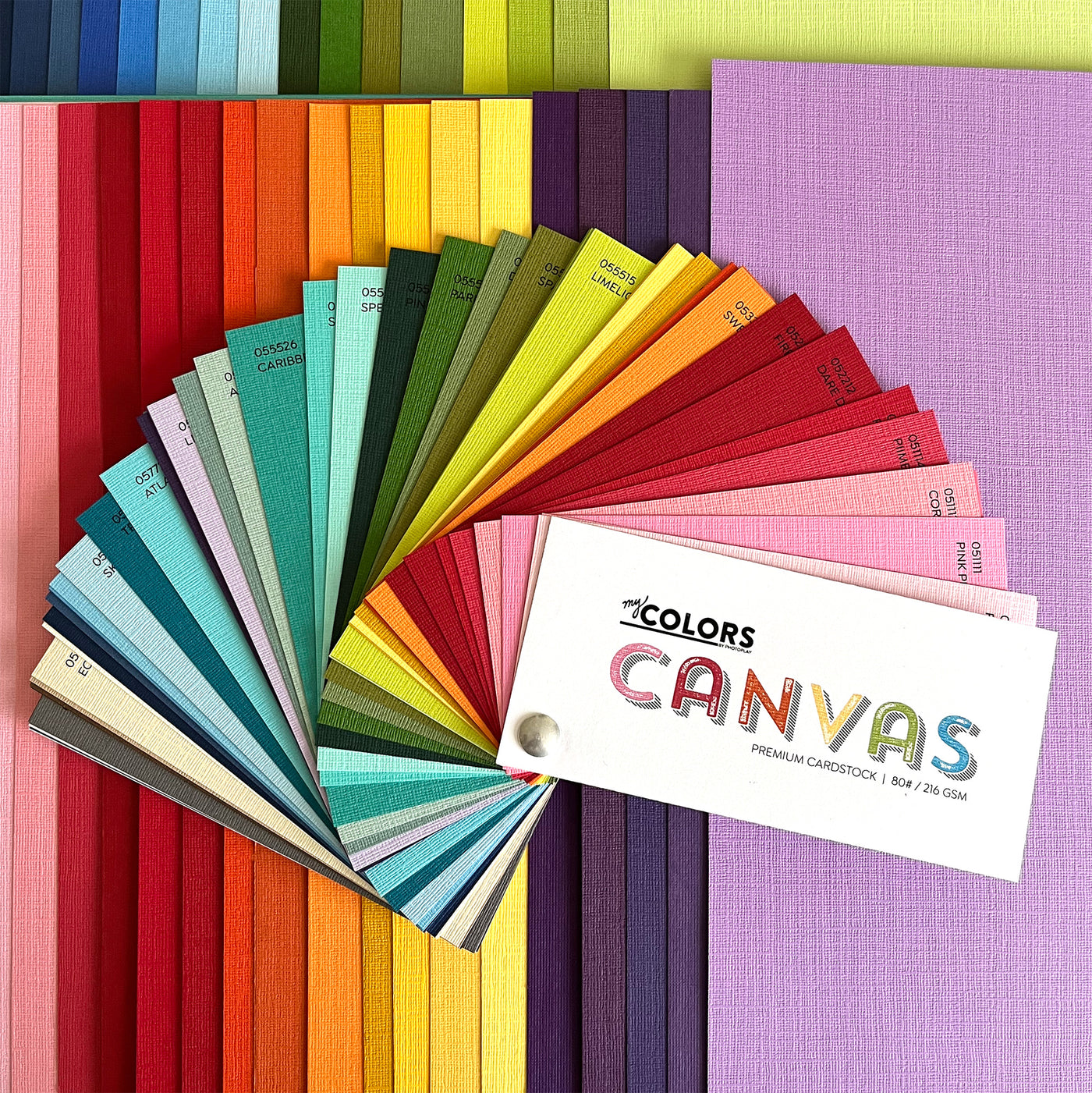My Colors Canvas Cardstock Swatch Book