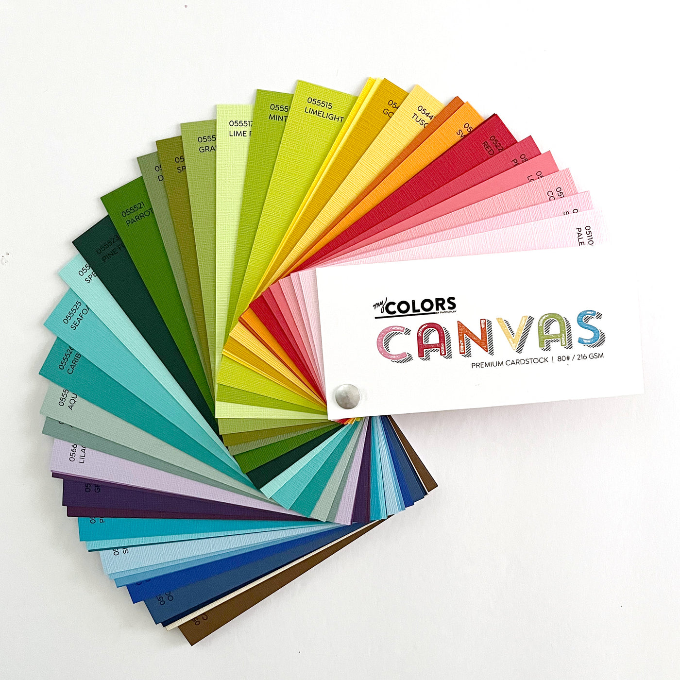 My Colors Canvas Cardstock Swatch Book