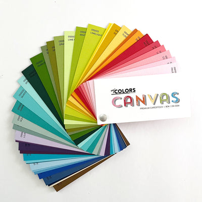 My Colors Canvas Cardstock Swatch Book