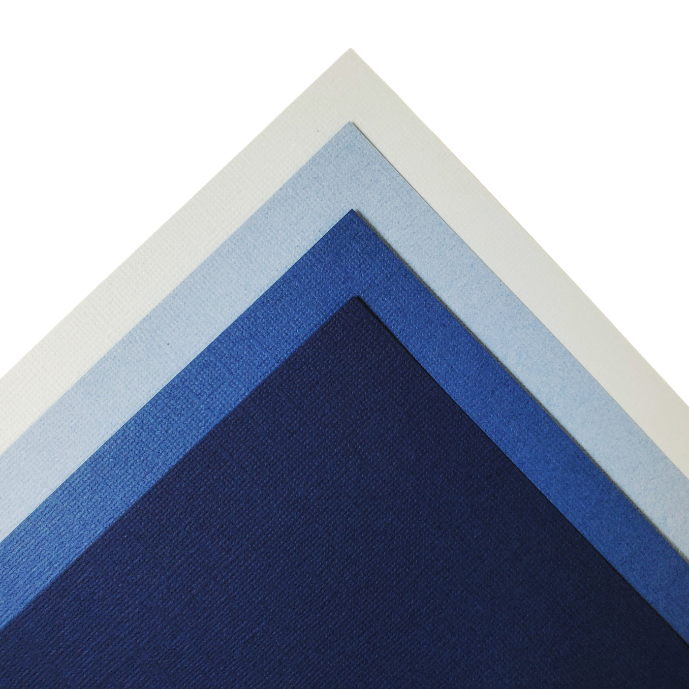 The Navy monochromatic assortment includes three (3) each of four (4) shades of blue colors of Bazzill textured cardstock.