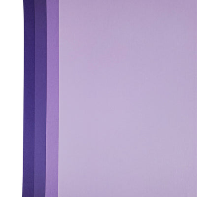 The Purple monochromatic assortment includes three (3) each of four (4) shades of purple colors of Bazzill textured cardstock.