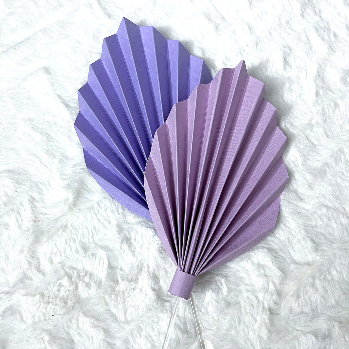 paper palm leaves made from american crafts lavender cardstock