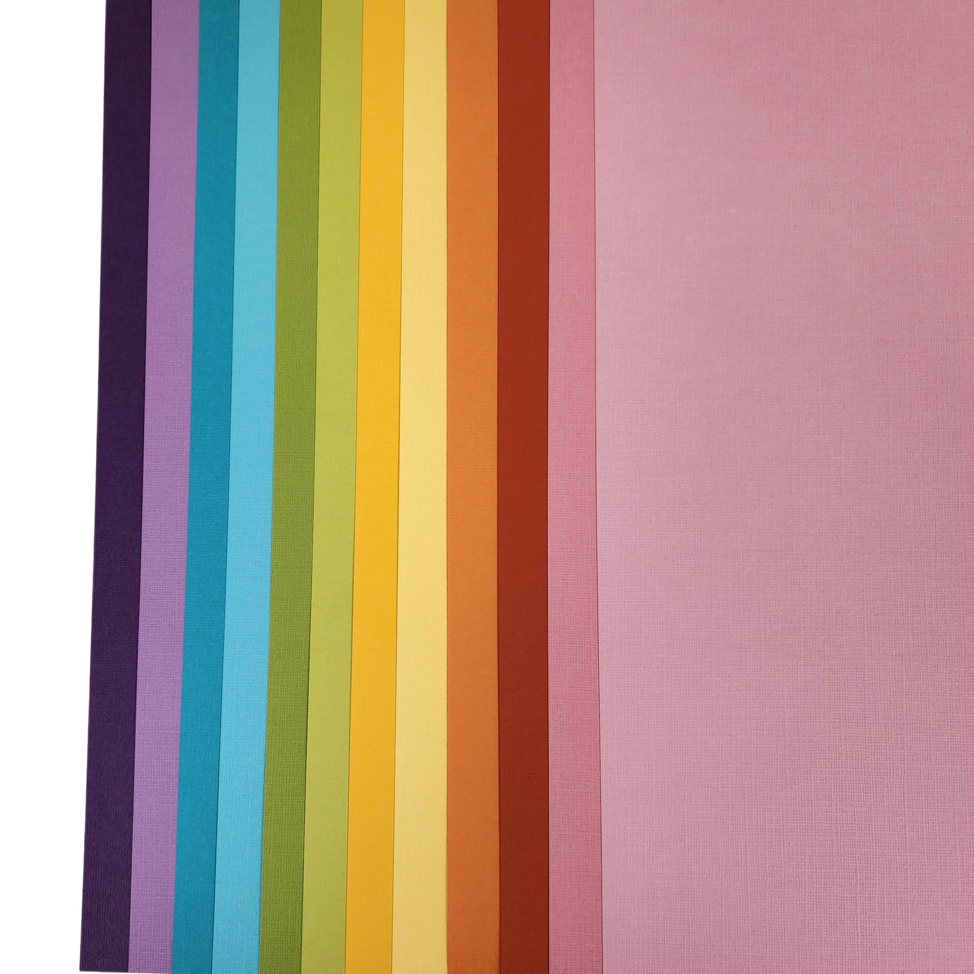 RAINBOW SHERBET CARDSTOCK VARIETY PACK - 12 Sheets - American Crafts 12x12 Cardstock