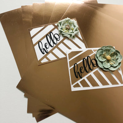 Bazzill Rose Gold Foil Paper 6-Pack