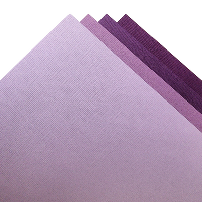 ROYAL PURPLE MONO CARDSTOCK VARIETY PACK - 12 Sheets - BAZZILL 12x12 Cardstock