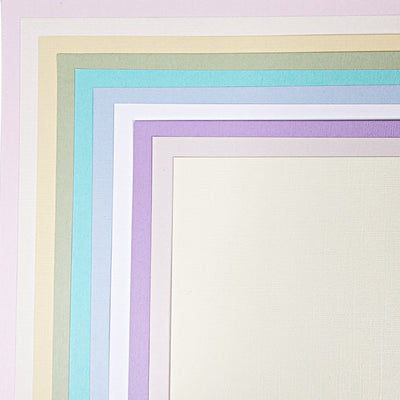 SOFT PASTELS CARDSTOCK VARIETY PACK - 10 Sheets - Bazzill 12x12 Cardstock