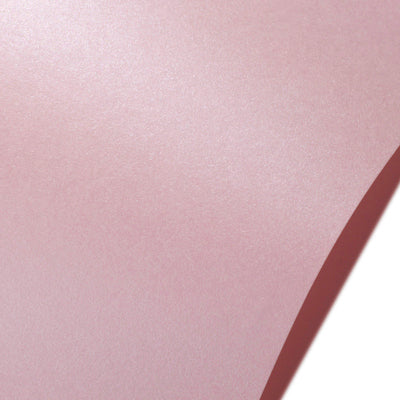 Rose Quartz Neenah Stardream. Pink cardstock with a faint pearlescent sheen