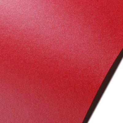 Jupiter Neenah Stardream. Red cardstock with a faint pearlescent sheen. 