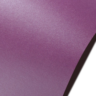 Punch Neenah Stardream. Plum cardstock with a faint pearlescent sheen.